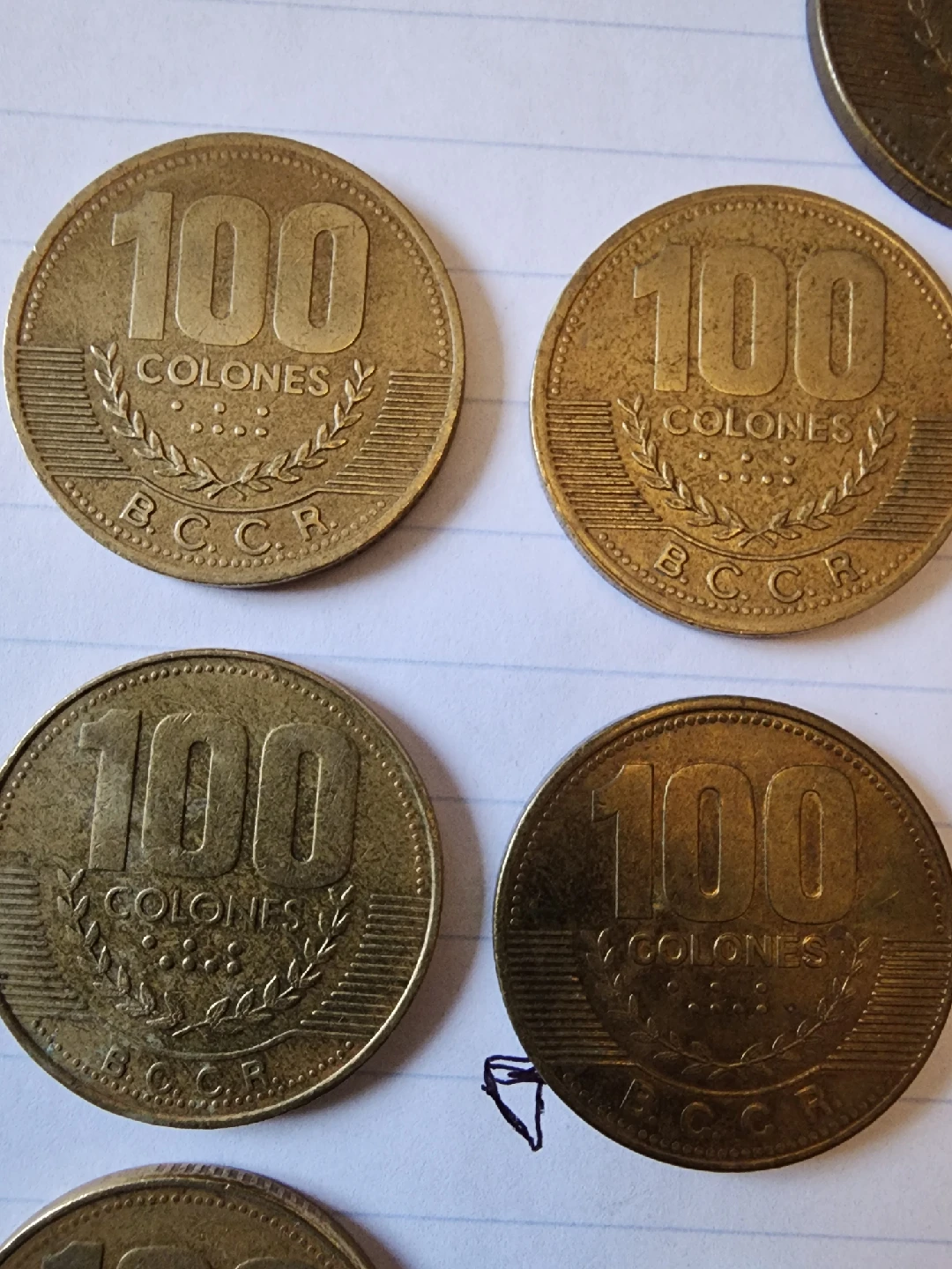 Costa Rican Colones Coins - Various Denominations - photo 3