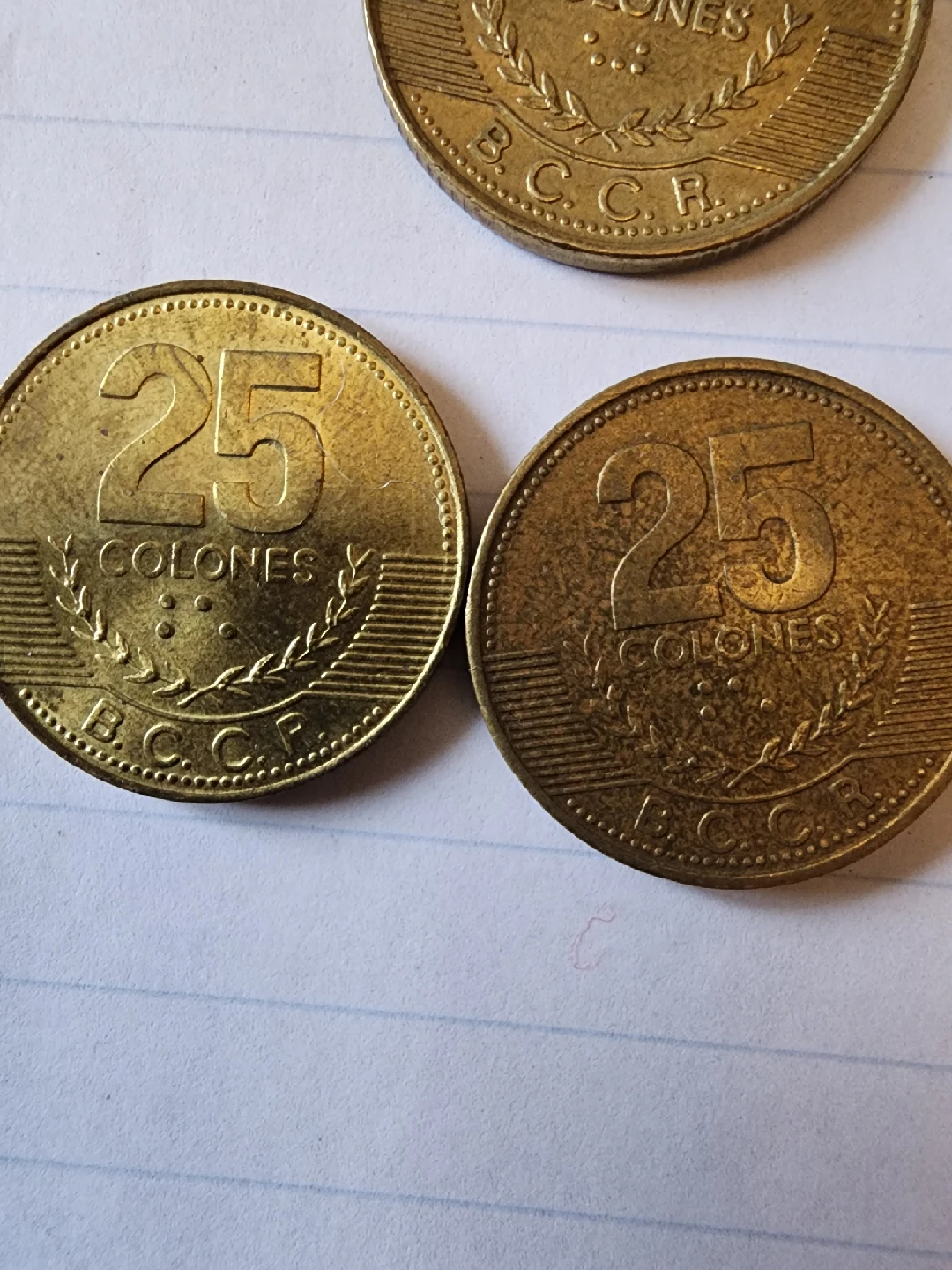 Costa Rican Colones Coins - Various Denominations - photo 5