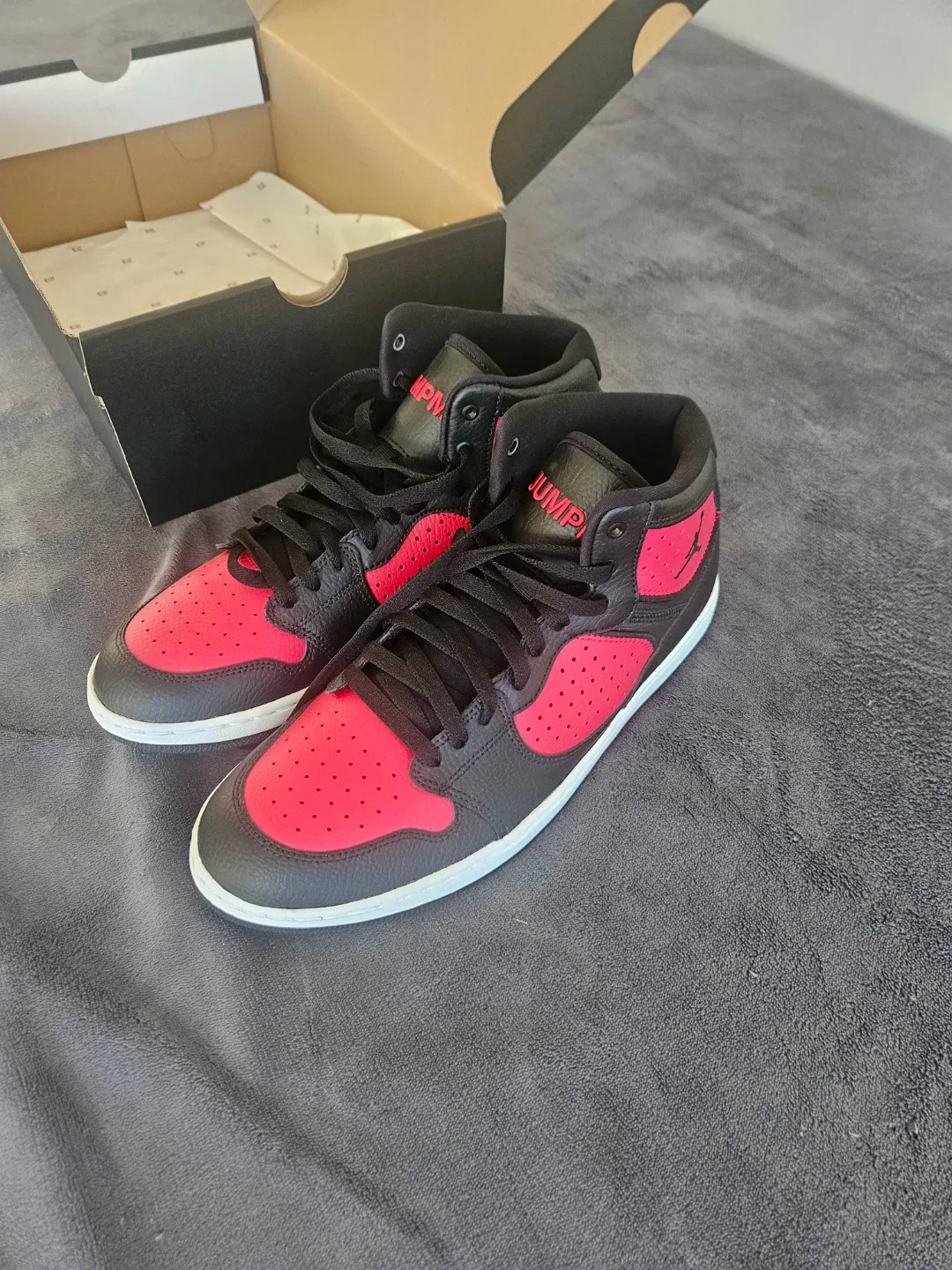 Jordan Access Black/Gym Red-White, Size 10 image indicator(4)