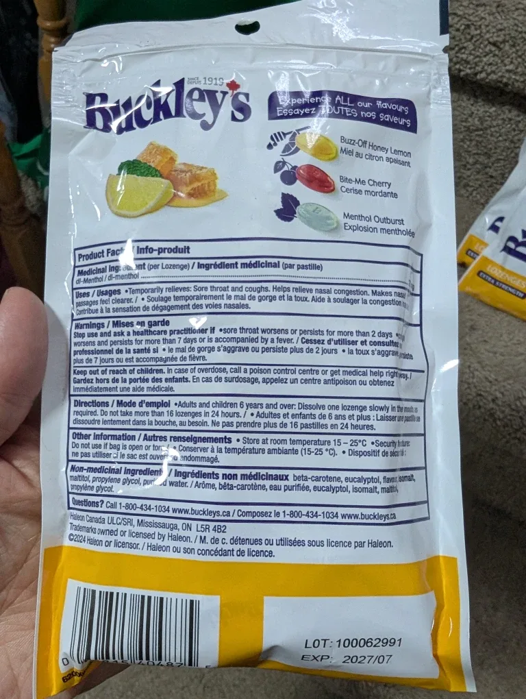 Buckley's Lozenges Extra Strength image indicator(5)