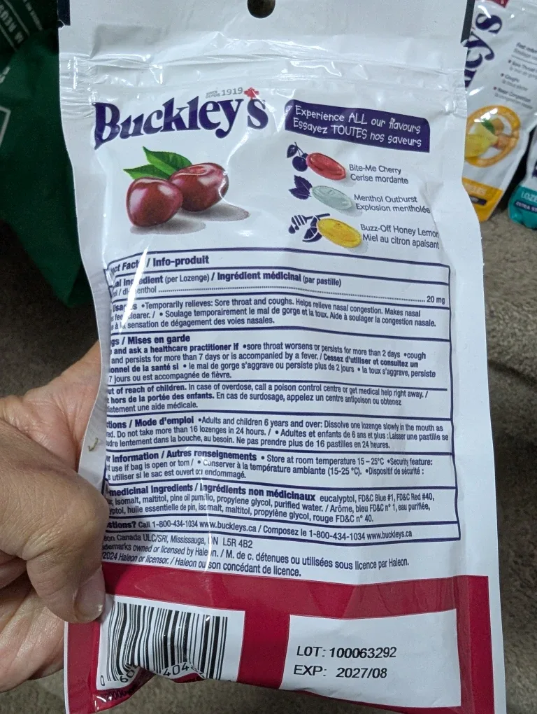 Buckley's Lozenges Extra Strength image indicator(7)