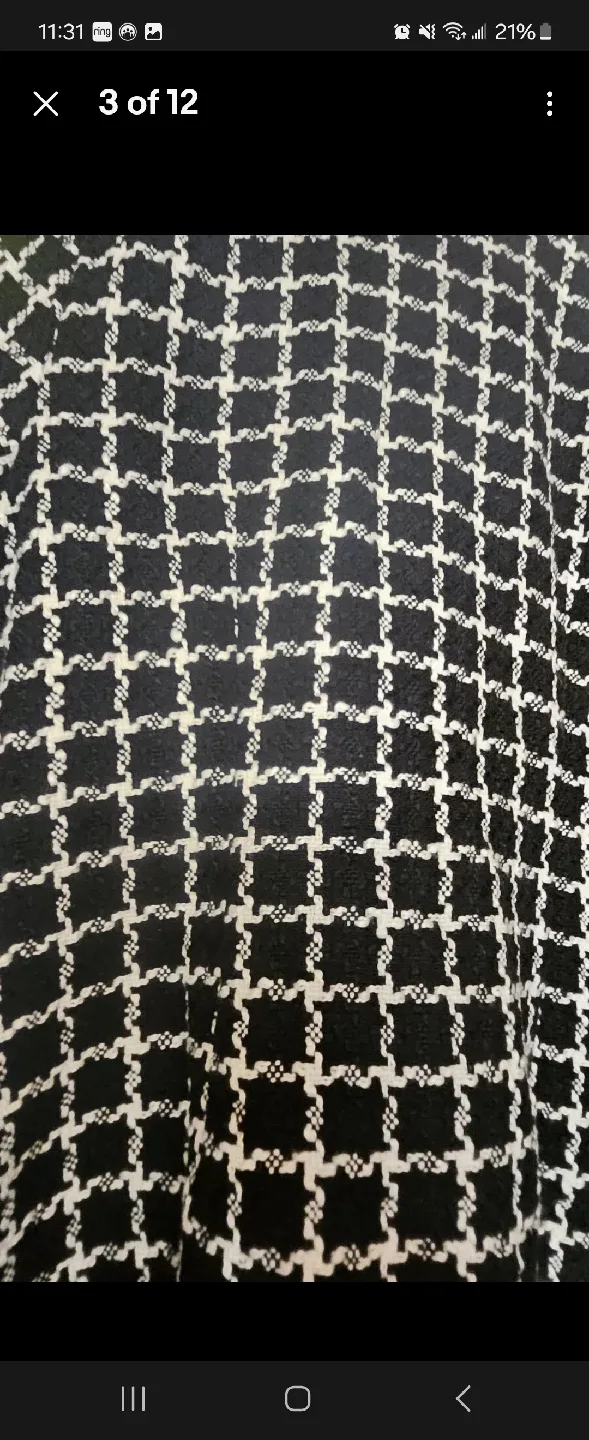 Boston Proper Houndstooth Pearl Embellished Jacket - M image indicator(3)