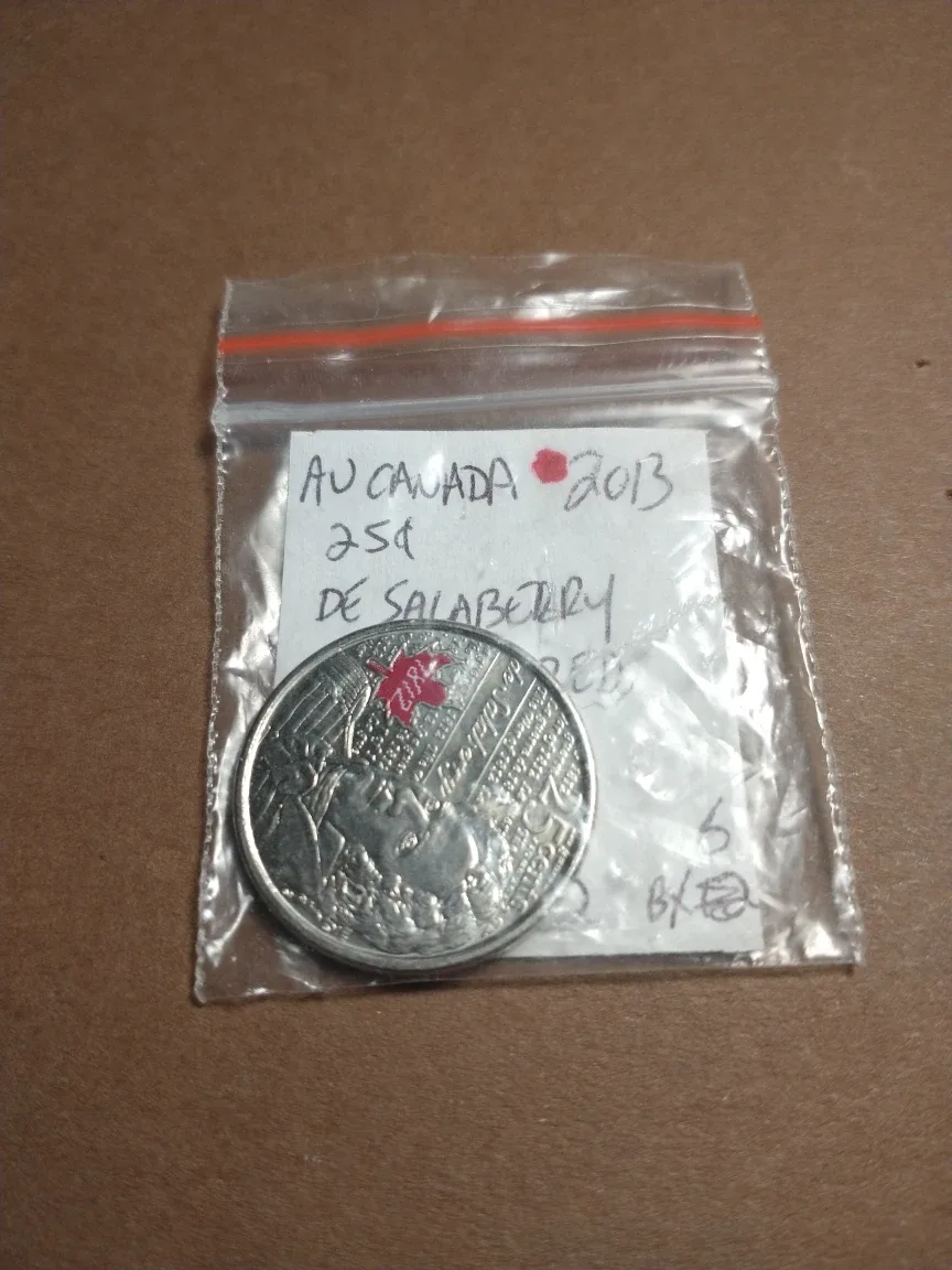 Lovely 2013 AU Canada de Salaberry colourized quarter image indicator(3)