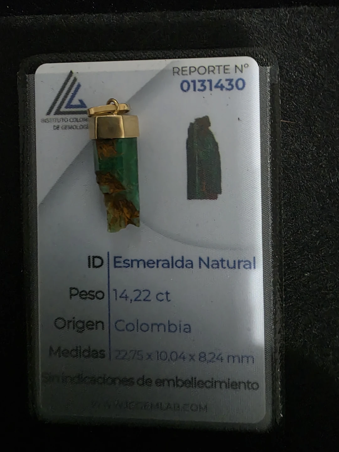 Natural Emerald Pendants - photo 4
