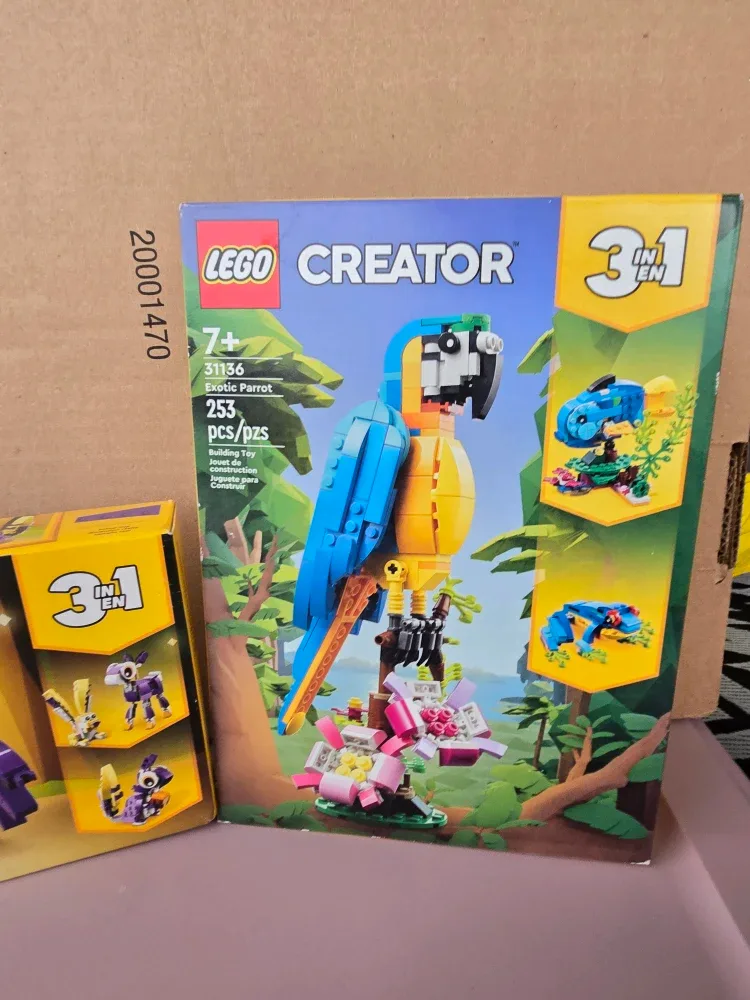2 brand new lego creator toy lot parrot and owl image indicator(3)