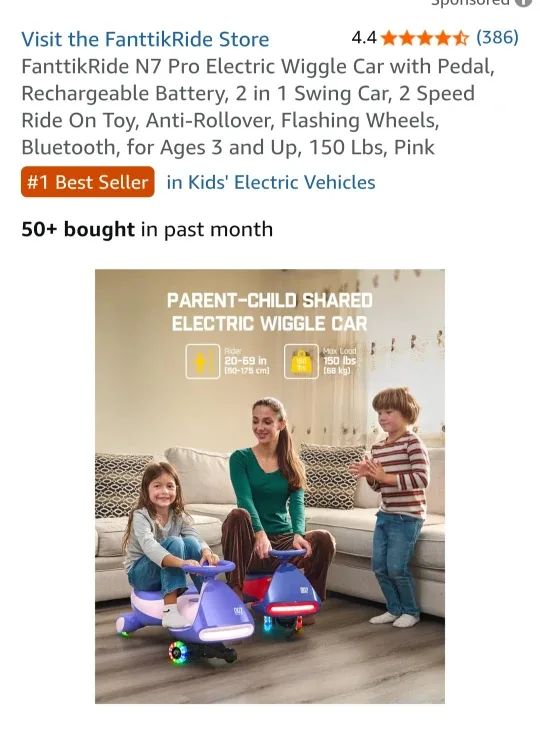 FanttikRide N7 Pro Electric Wiggle Car image indicator(4)