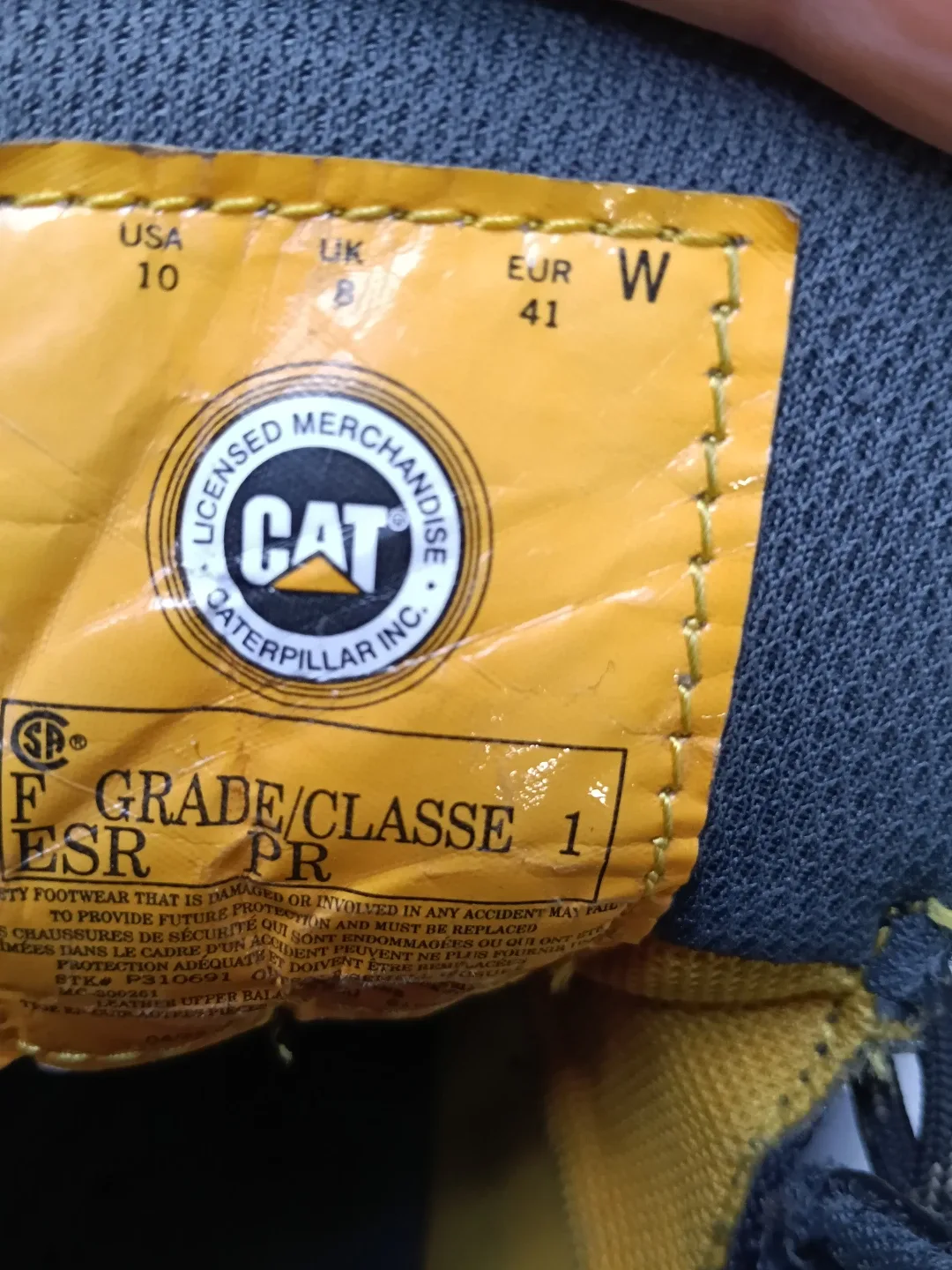 CAT Black Leather Work Boots - Size 10 image indicator(3)