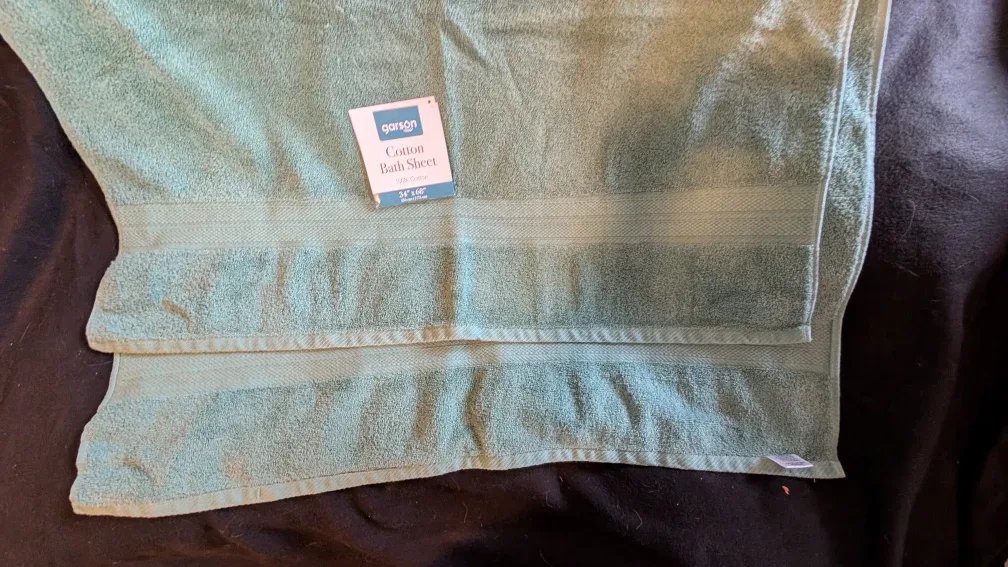 Garson 12-Pack Cotton Towel Set - Teal image indicator(9)