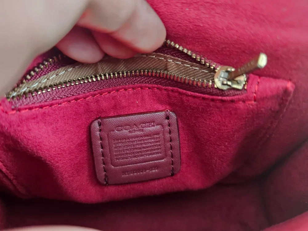 Coach Tabby Top Handle Floral Embroidery White image indicator(6)