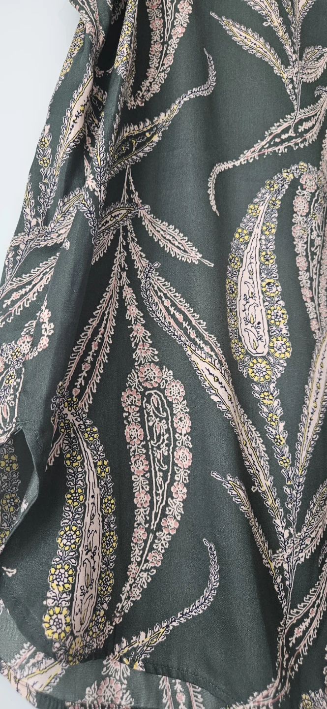 Ann Taylor Loft Top - FITS Medium (Size S)-Paisley Ruffle Sleeve - photo 3