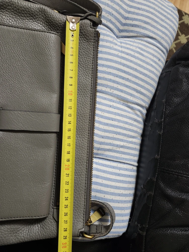 Fossil Grey Leather Crossbody Bag - photo 3
