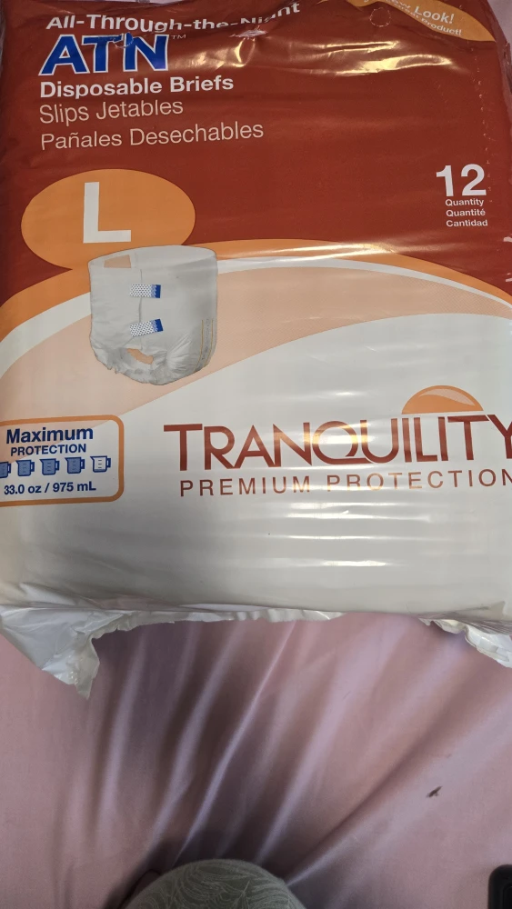 Tranquility Adult Diapers 12pcs Size L