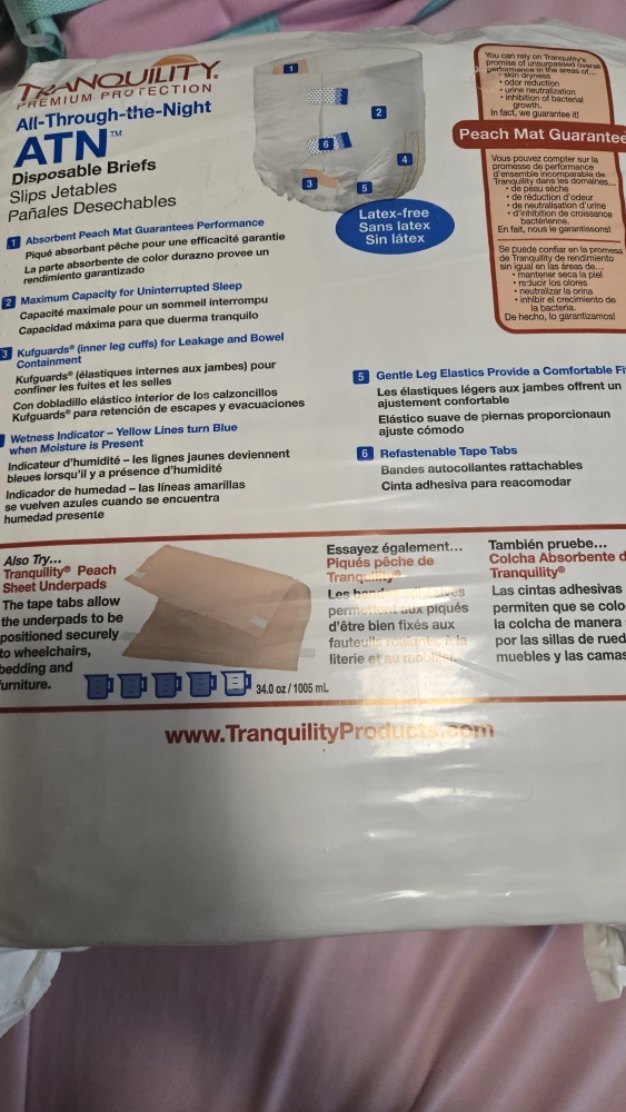 Tranquility Adult Diapers 12pcs Size L - photo 2