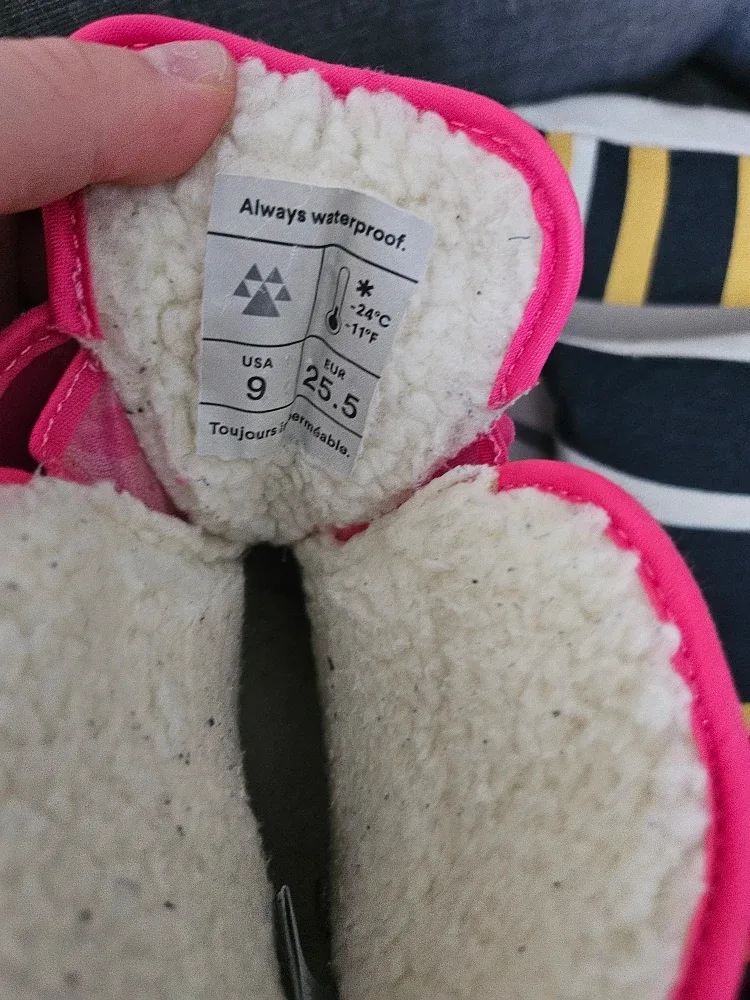 Cougar Pink Waterproof Winter Boots - Size 9 image indicator(3)