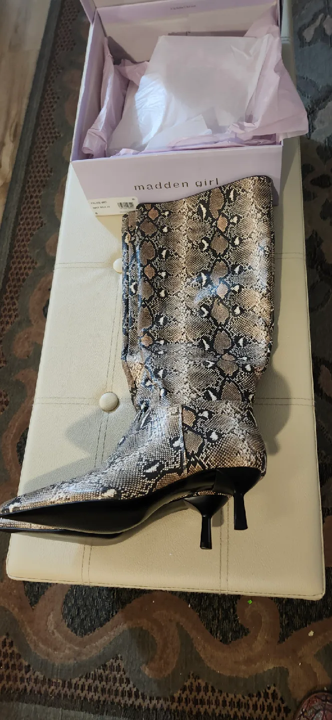 Brand New Madden Girl DICEE-WC Nat Multi Boots - Size 8 image indicator(6)