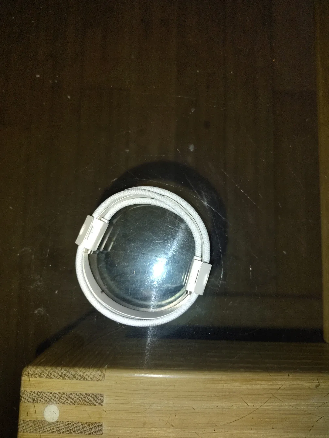 White Apple USB-C Charging Cable