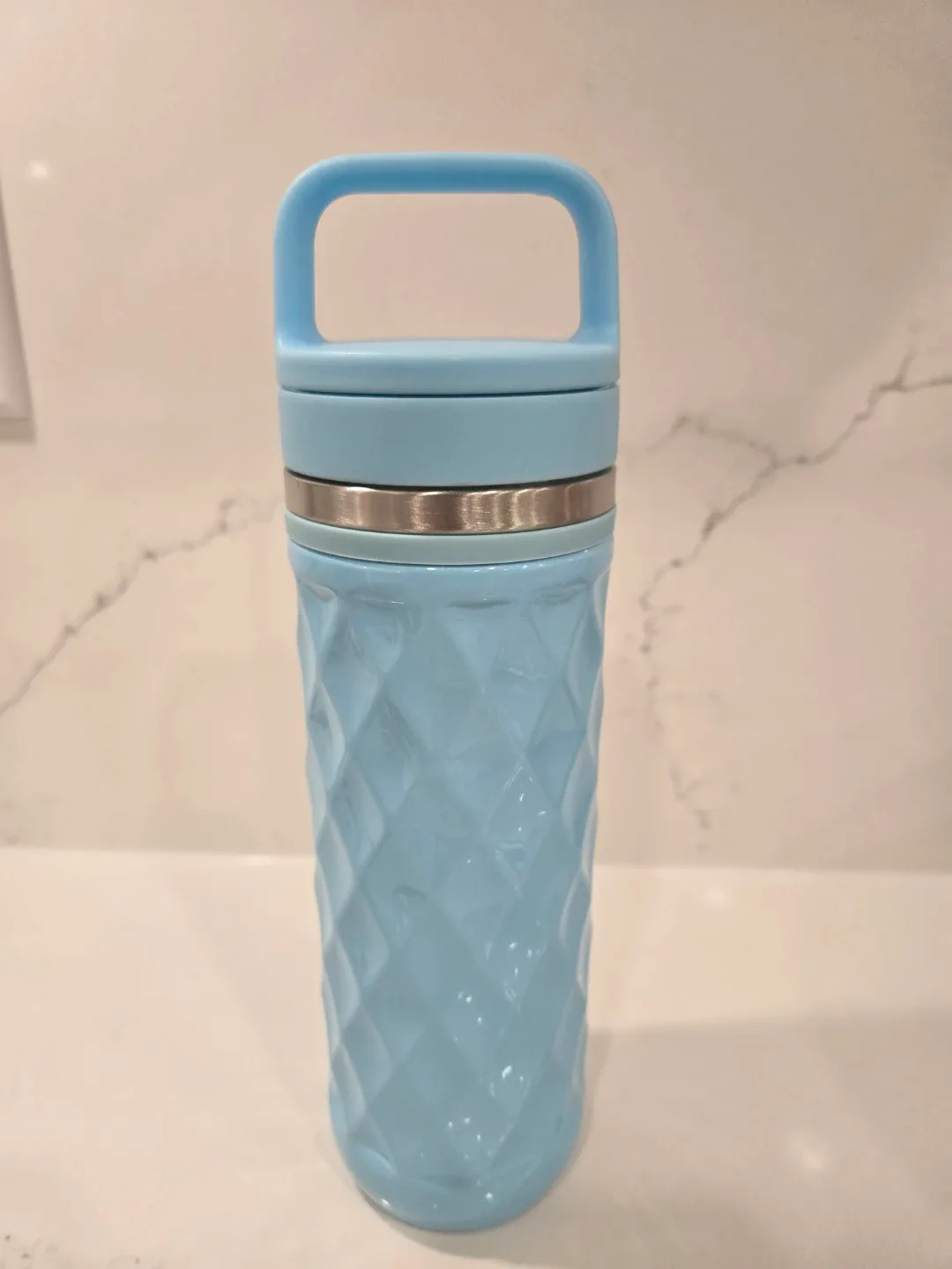 David's Tea Blue Teal Teal Infuser Tumbler