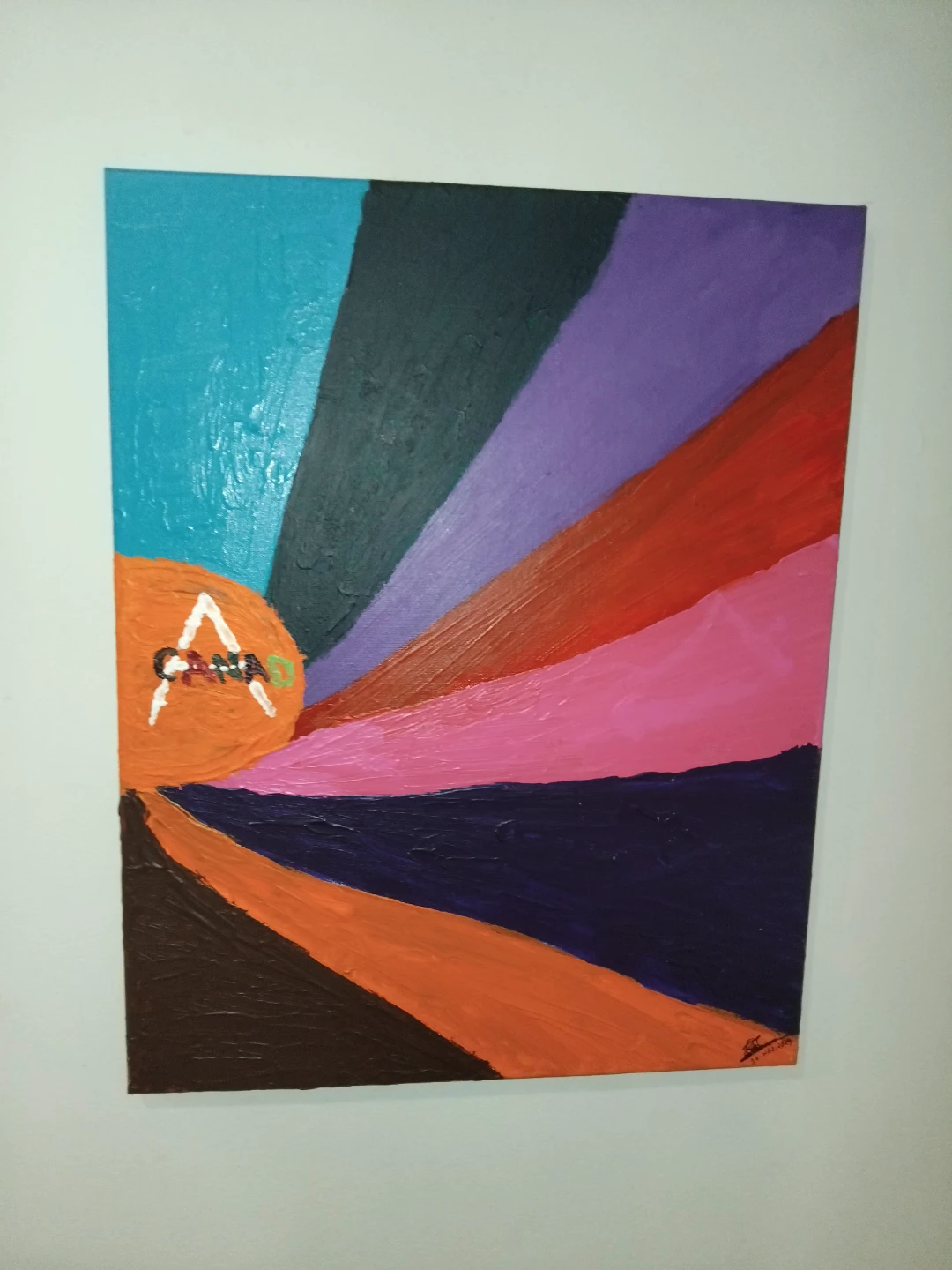 16×20 inch hand painted canvas .new - photo 2