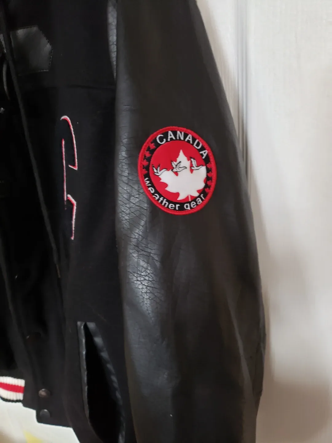 Canada Weather Gear Black Varsity men's Jacket image indicator(4)