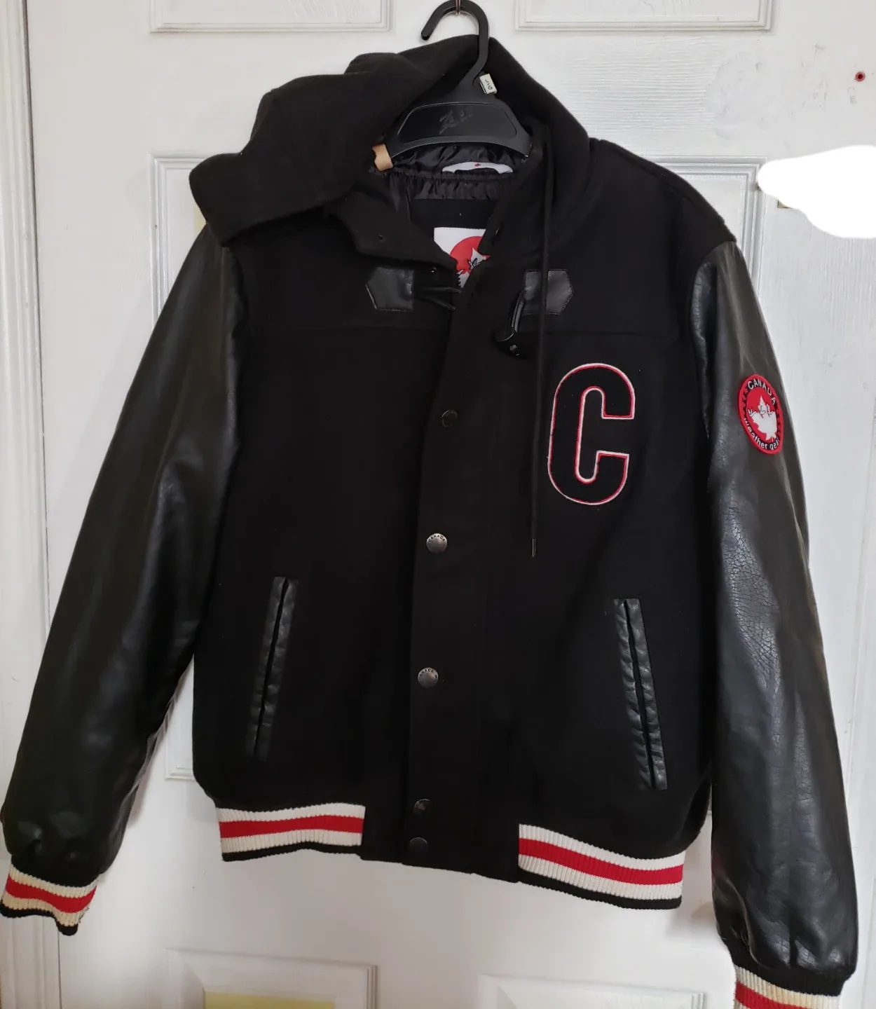 Canada Weather Gear Black Varsity men's Jacket image indicator(5)