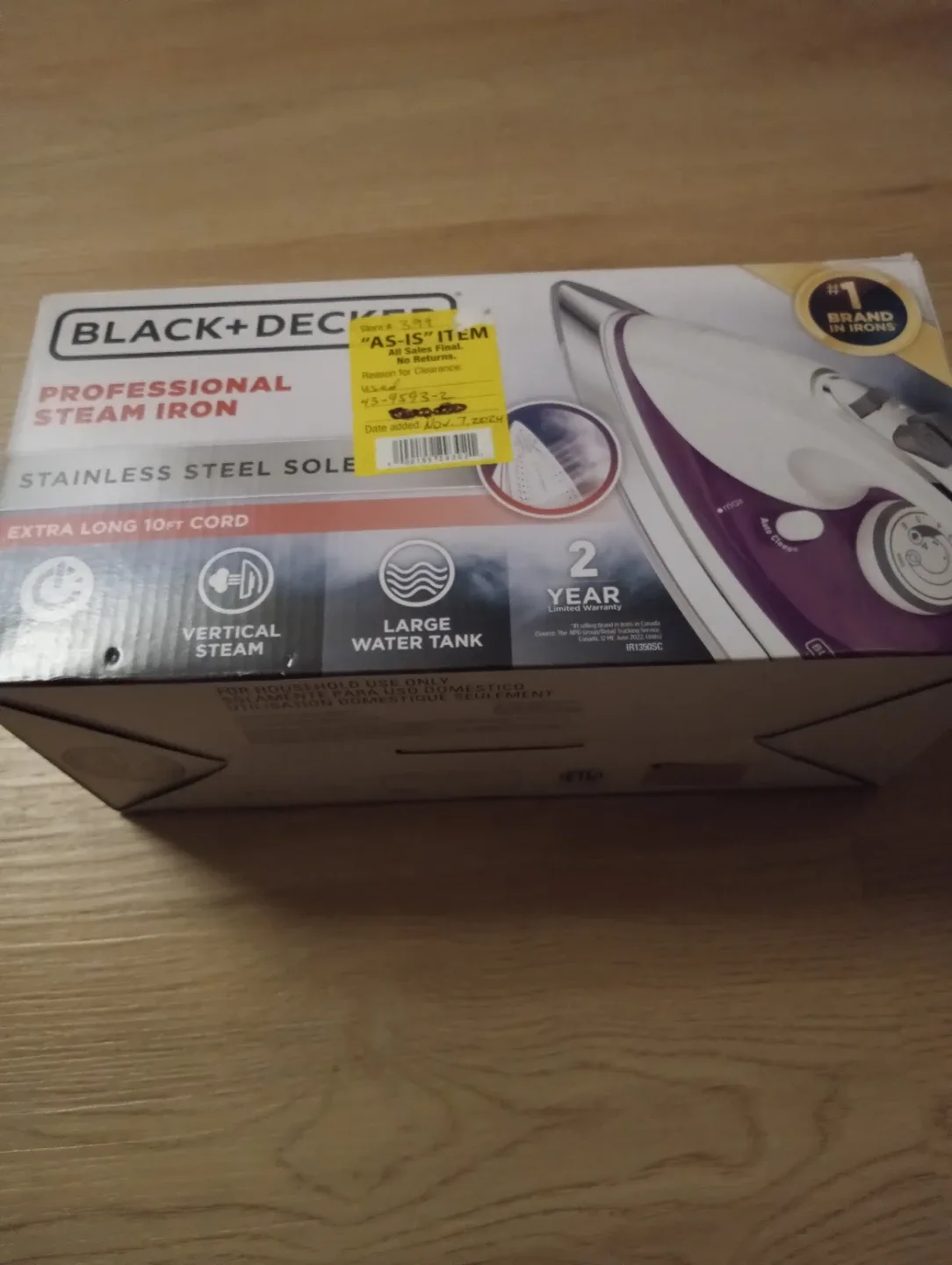 Branch new steam Iron $20. image indicator(2)