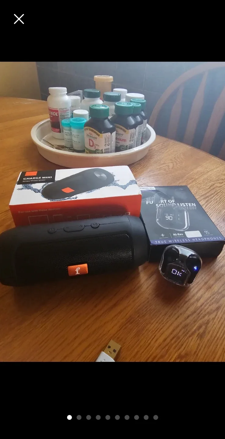 Bluetooth speaker,  headphones image indicator(3)