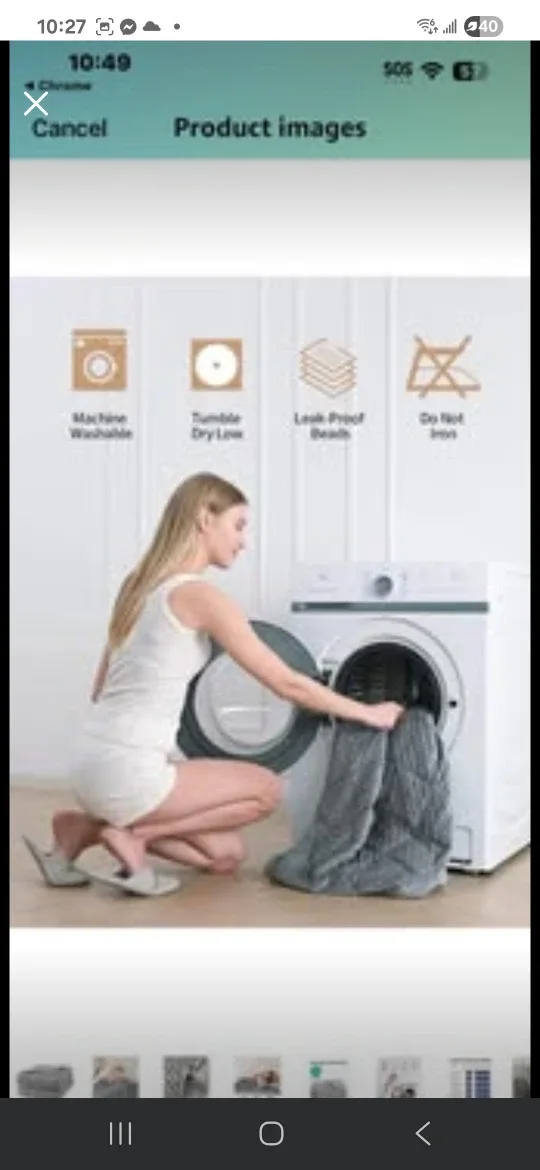 Grey Weighted Blanket - Soft & Snuggly image indicator(4)