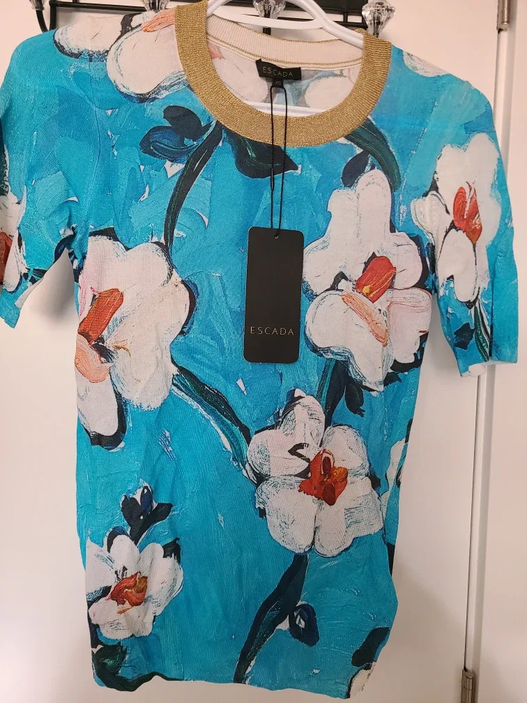 Escada Floral Print Top - Size XS image indicator(5)