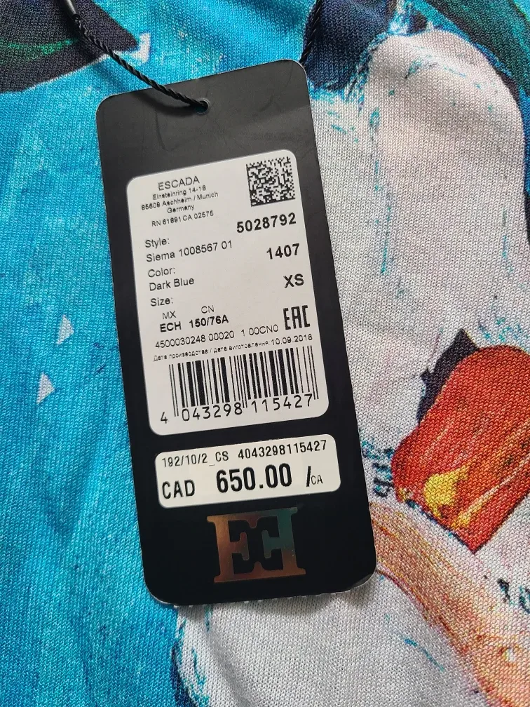 Escada Floral Print Top - Size XS image indicator(7)