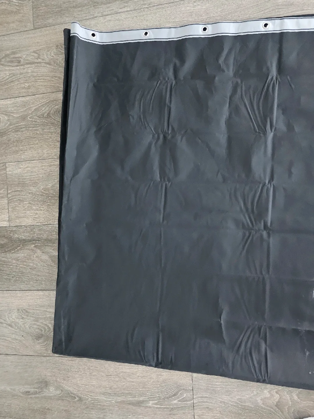 Black Shower Curtain liner with Hooks image indicator(3)