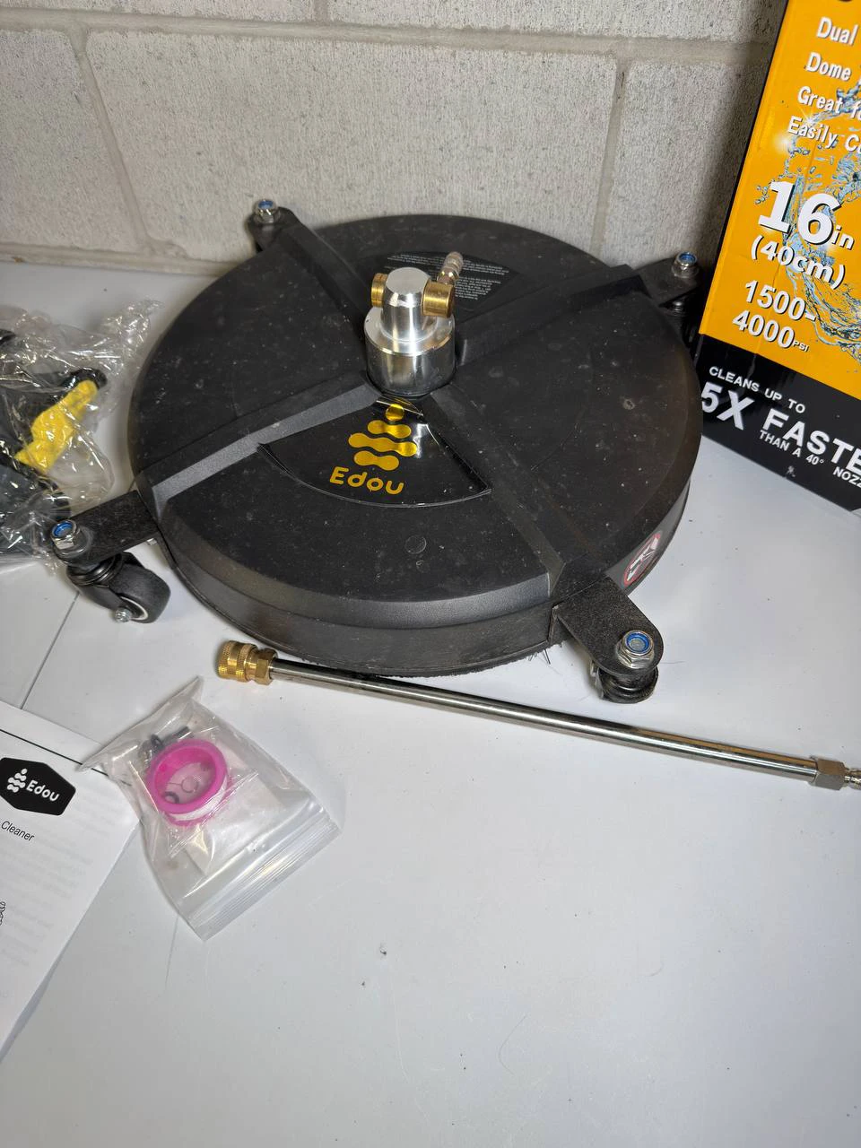 EDOU Direct Pressure Washer Surface Cleaner 15" - photo 2