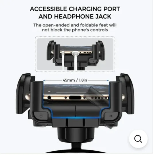 NEW!  Mpow 051BB CD Slot Car Phone Mount - Black image indicator(4)