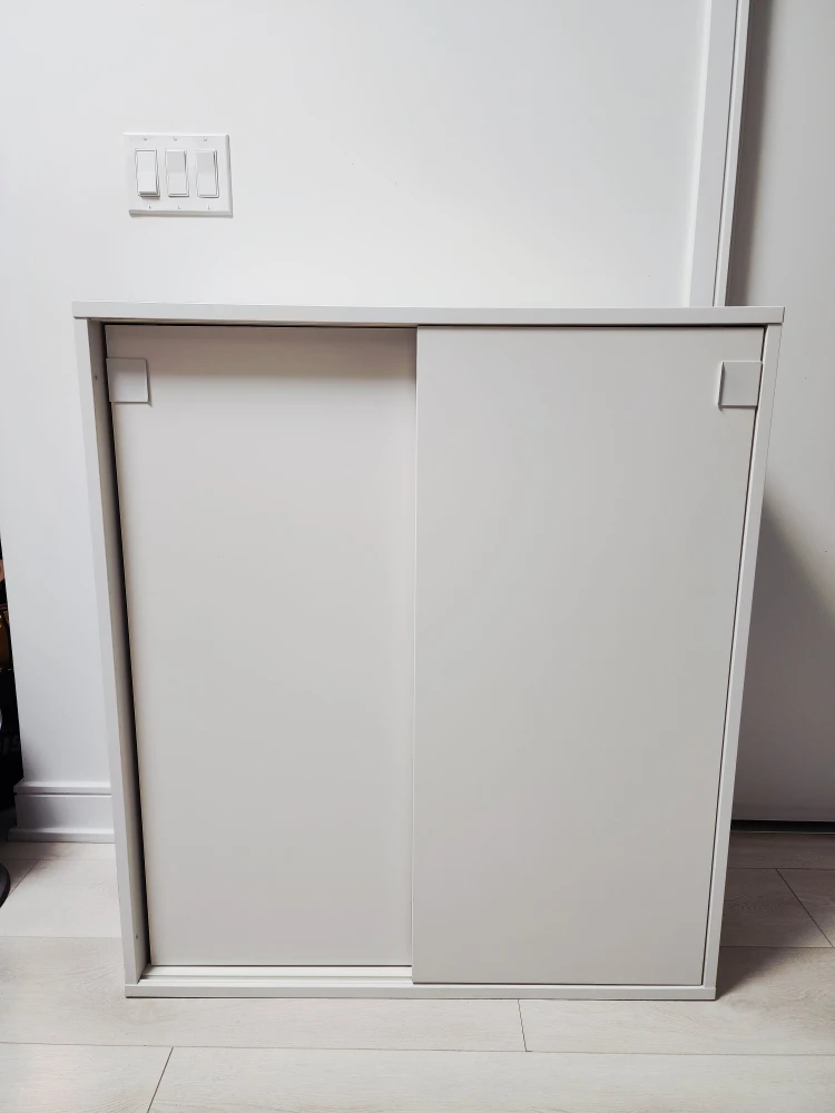 IKEA White  Shoes Cabinet with Sliding Door