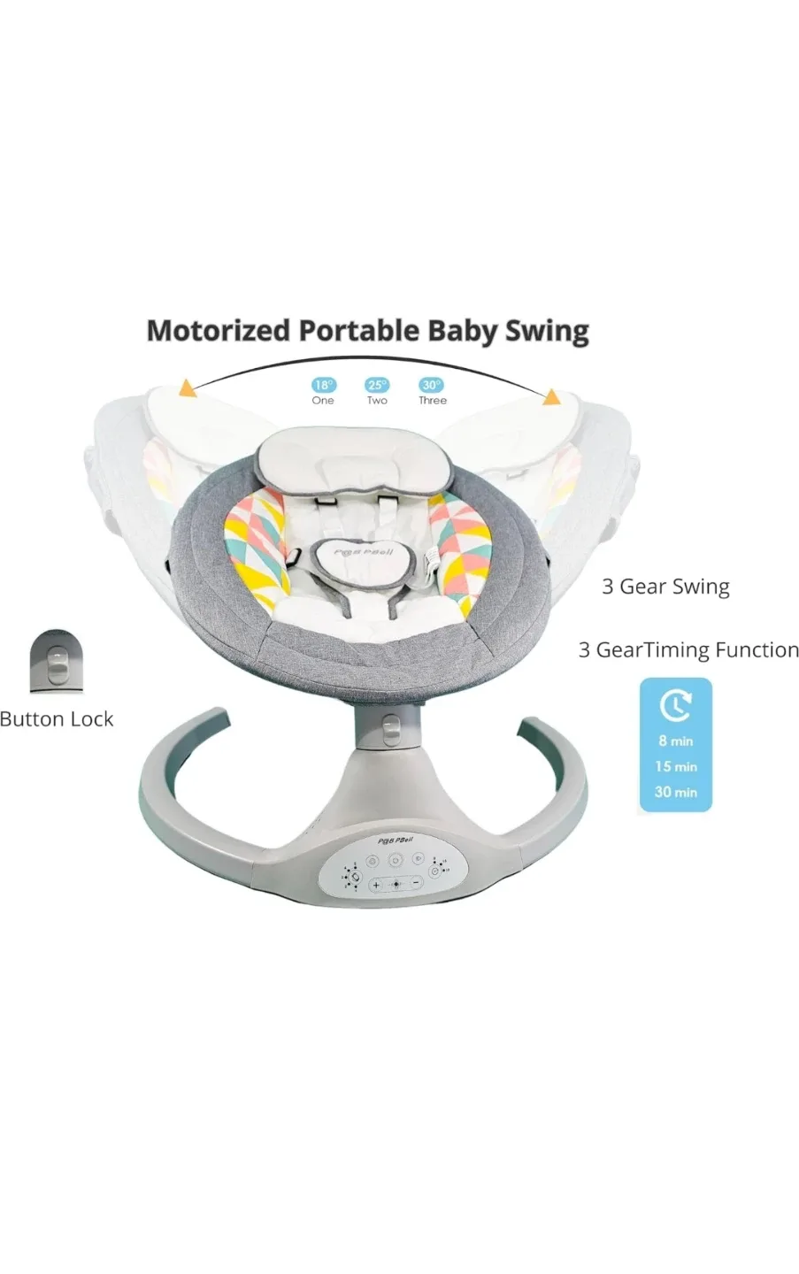 New Baby Swings for Infants, Infant Swing, 3 Seat Positions image indicator(5)