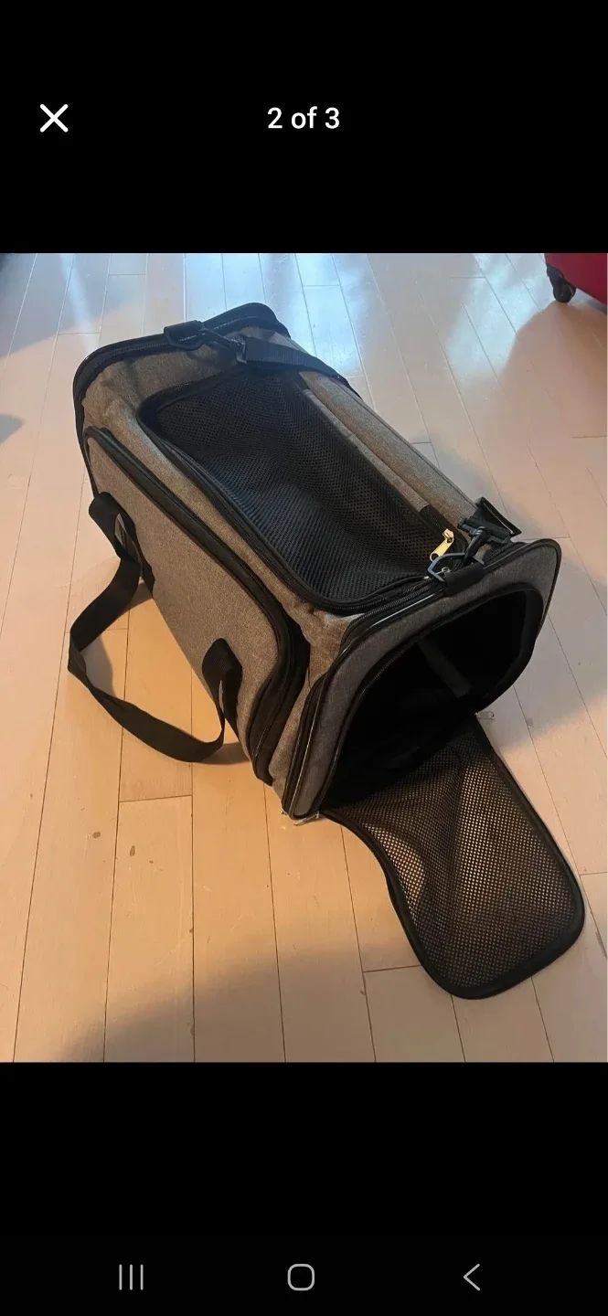 Expandable Cat Carrier - Grey image indicator(2)