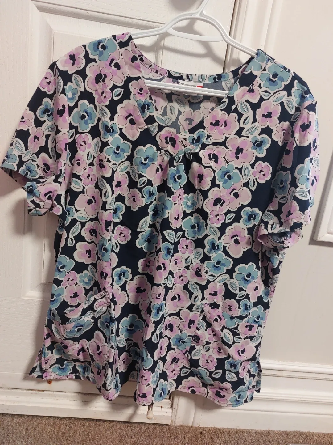 Floral Print Short Sleeve Top