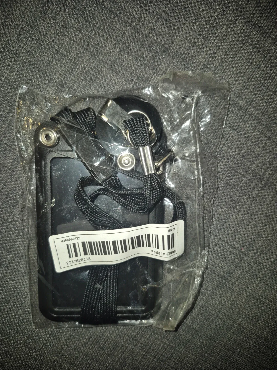 Black ID Badge Holder with Lanyard image indicator(2)