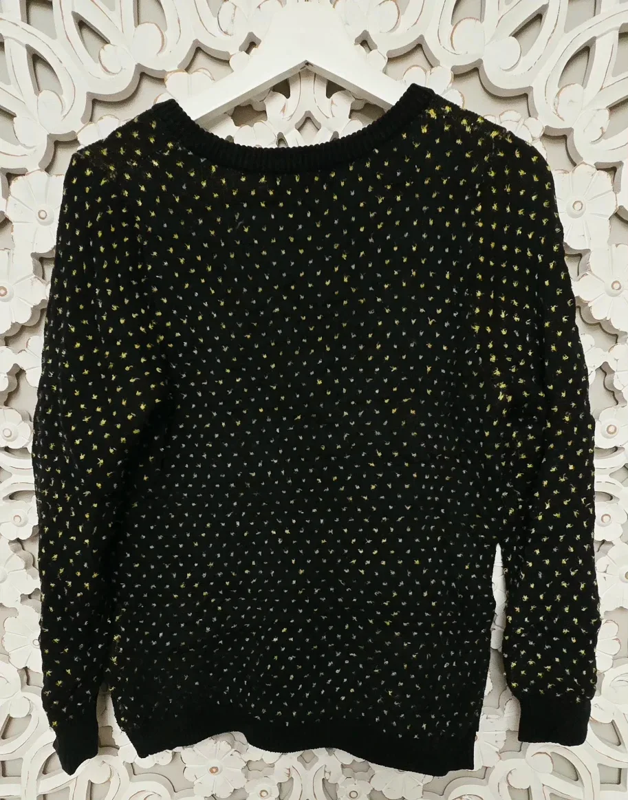 Veeko 'Day Dream' Black & Yellow Sweater image indicator(3)