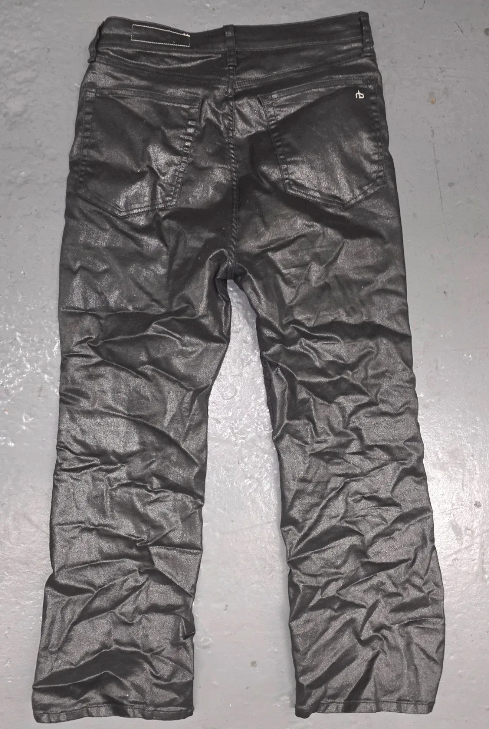 Rag & Bone Black Coated Jeans - Size 31 image indicator(4)