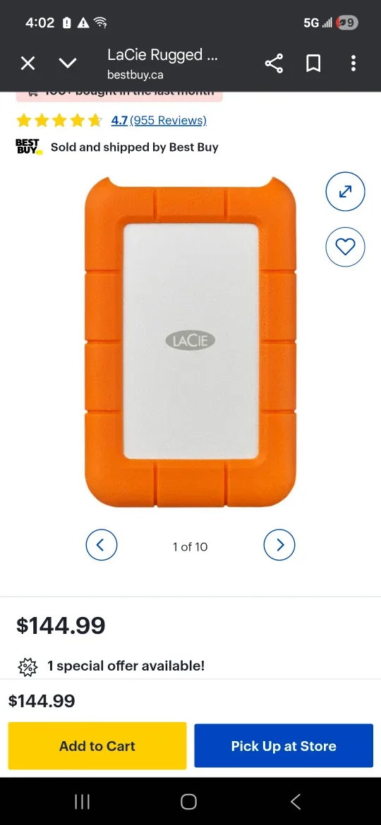 LaCie Rugged External Hard Drive 2TB image indicator(2)