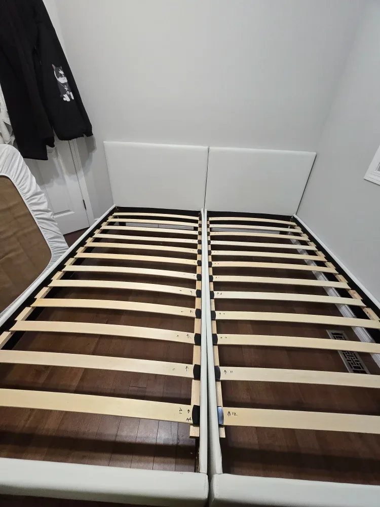 White 2 single Bed Frame image indicator(2)