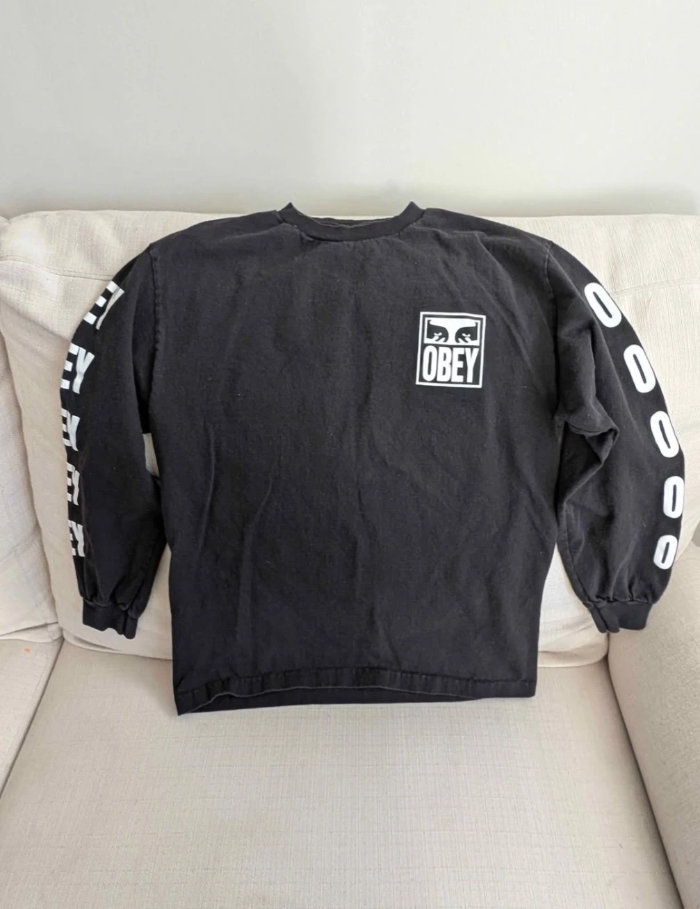 Obey Worldwide Black Long Sleeve - Size M