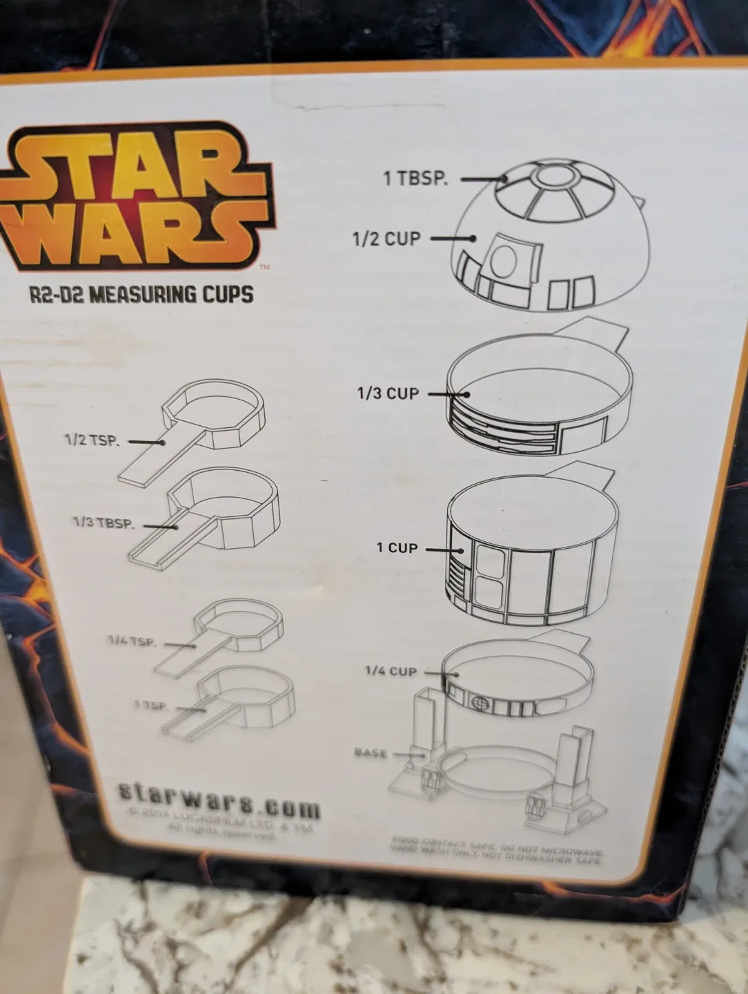 Star Wars R2-D2 Measuring Cups - New in Box! image indicator(2)
