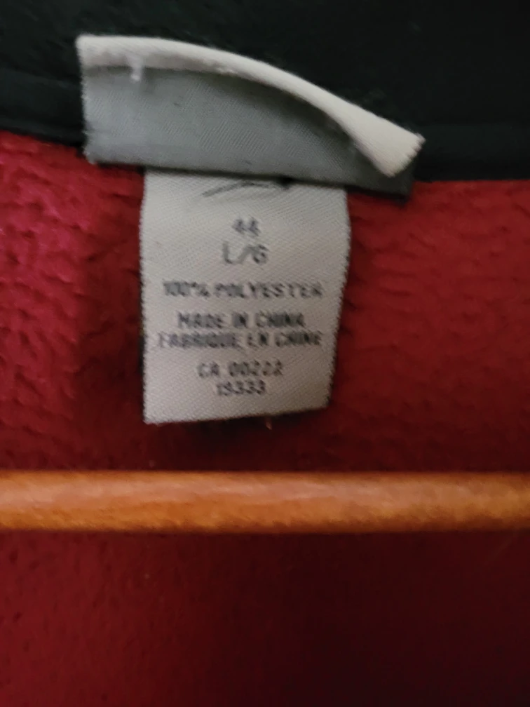 Red Fleece Jacket - Size L/G - photo 2