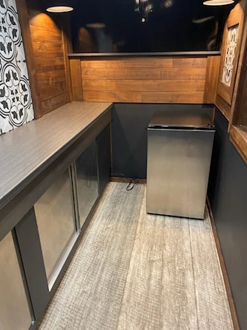 Custom Food Trailer Interior with Mini Fridge - photo 4