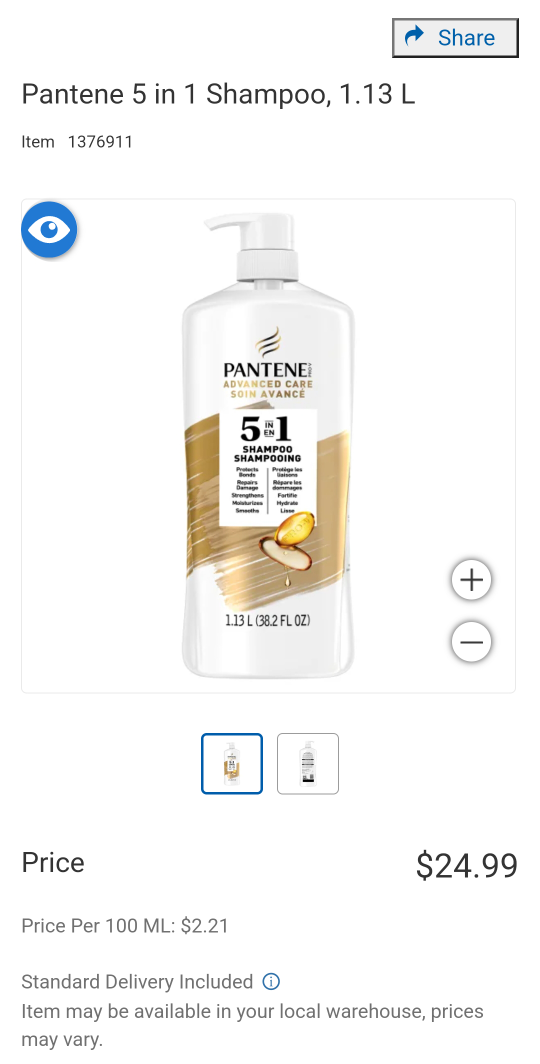 Giant bottle Pantene Shampoo - photo 3