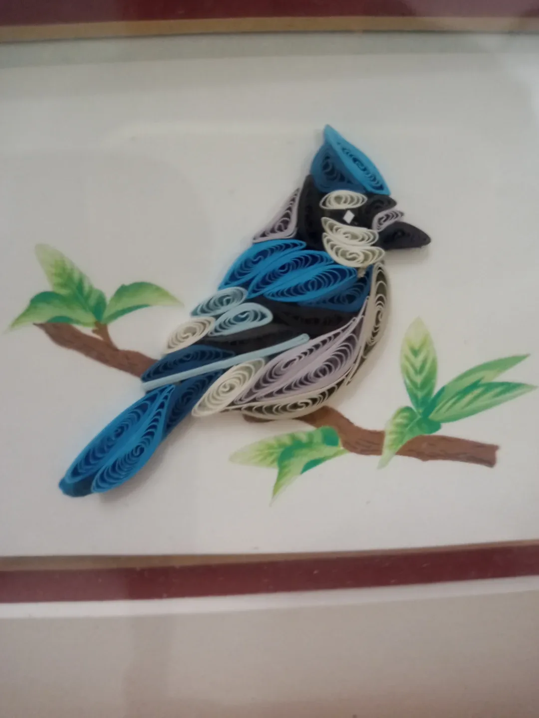Blue Jay 3D Tole Art Picture image indicator(2)