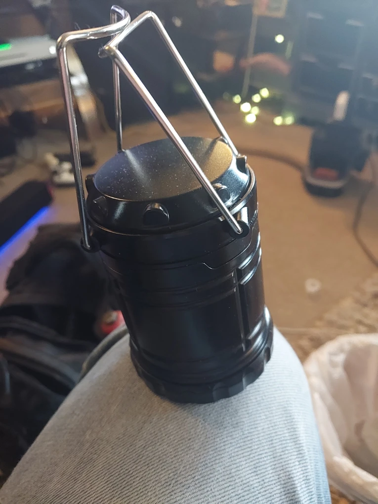 Black Portable LED Camping Lantern