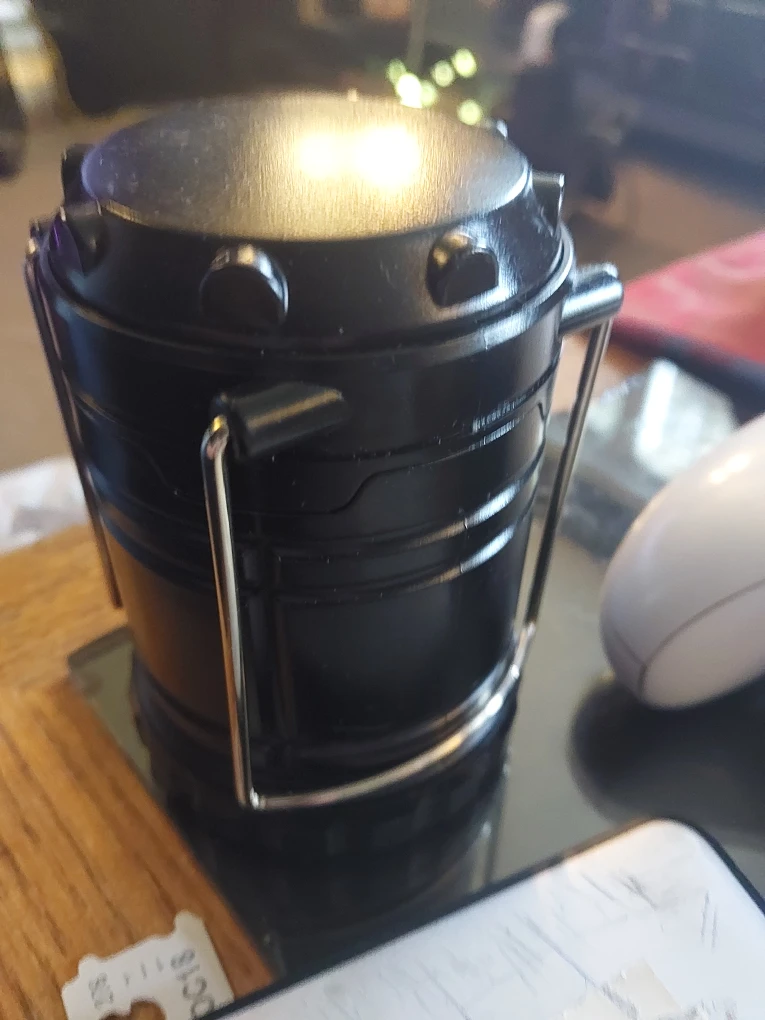 Black Portable LED Camping Lantern - photo 2