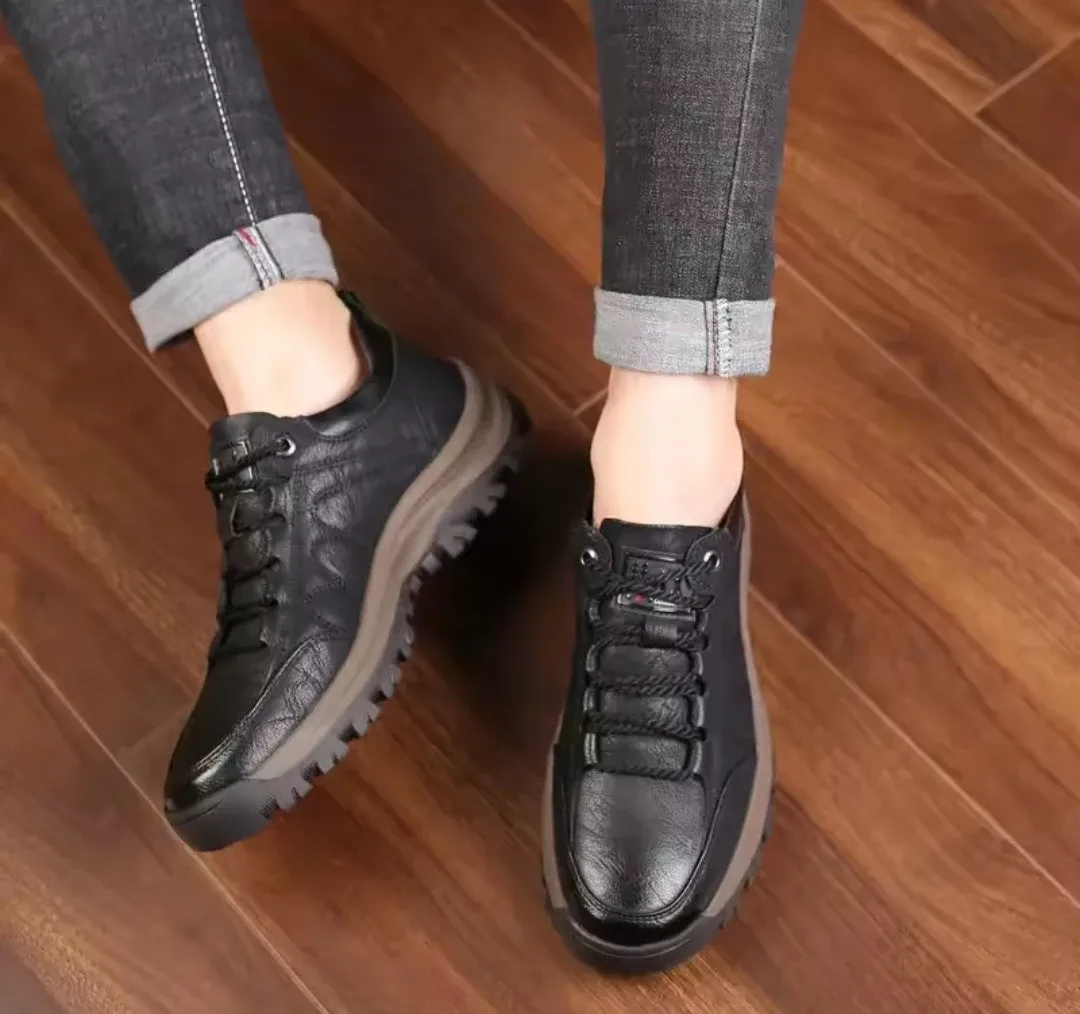 Black Leather Lace-Up Shoes image indicator(2)